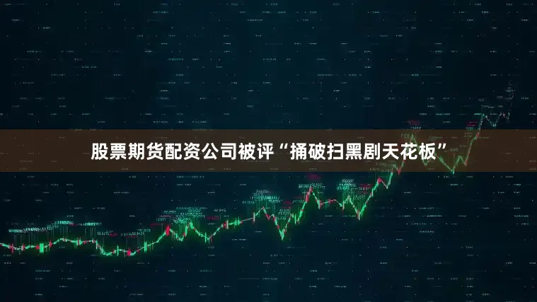 股票期货配资公司被评“捅破扫黑剧天花板”