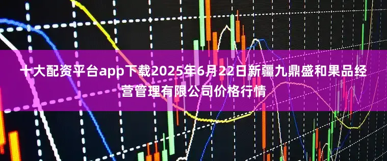 十大配资平台app下载2025年6月22日新疆九鼎盛和果品经营管理有限公司价格行情